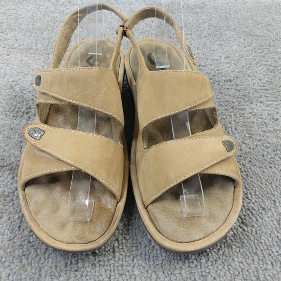 SoftWalk Bolivia Sandals Womens Size 8.5 W Shoes Adjustable Slip On Brown - Picture 5 of 10